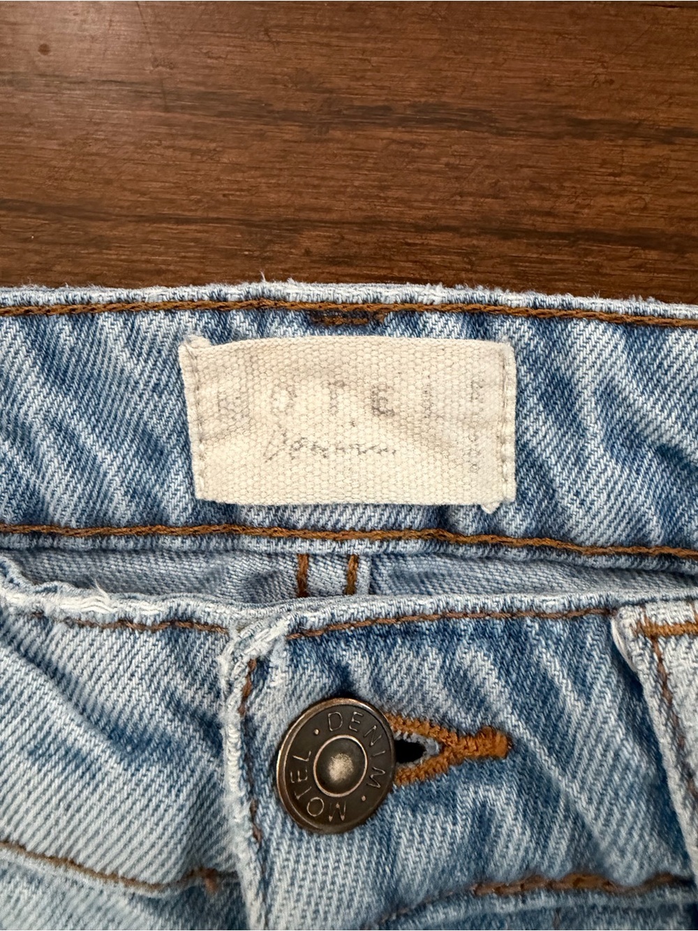 Motel Rocks Light Blue Wide-Leg Jeans - Picture 5 of 5